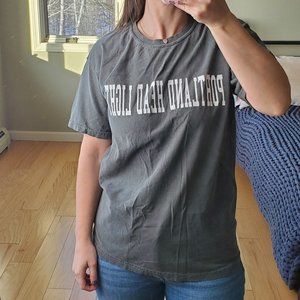 Comfort Colors Portland Head Light short sleeve gray tee shirt